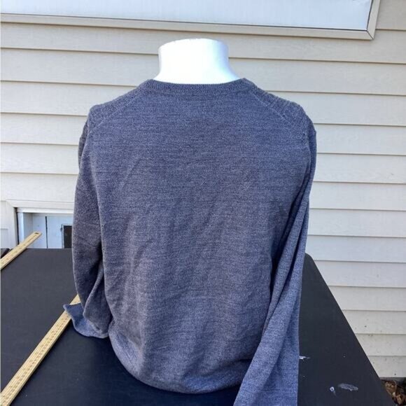 cowgirl argyle boho cozy grandpa dad Dockers Men's Sweater medium Gray - Picture 2 of 3